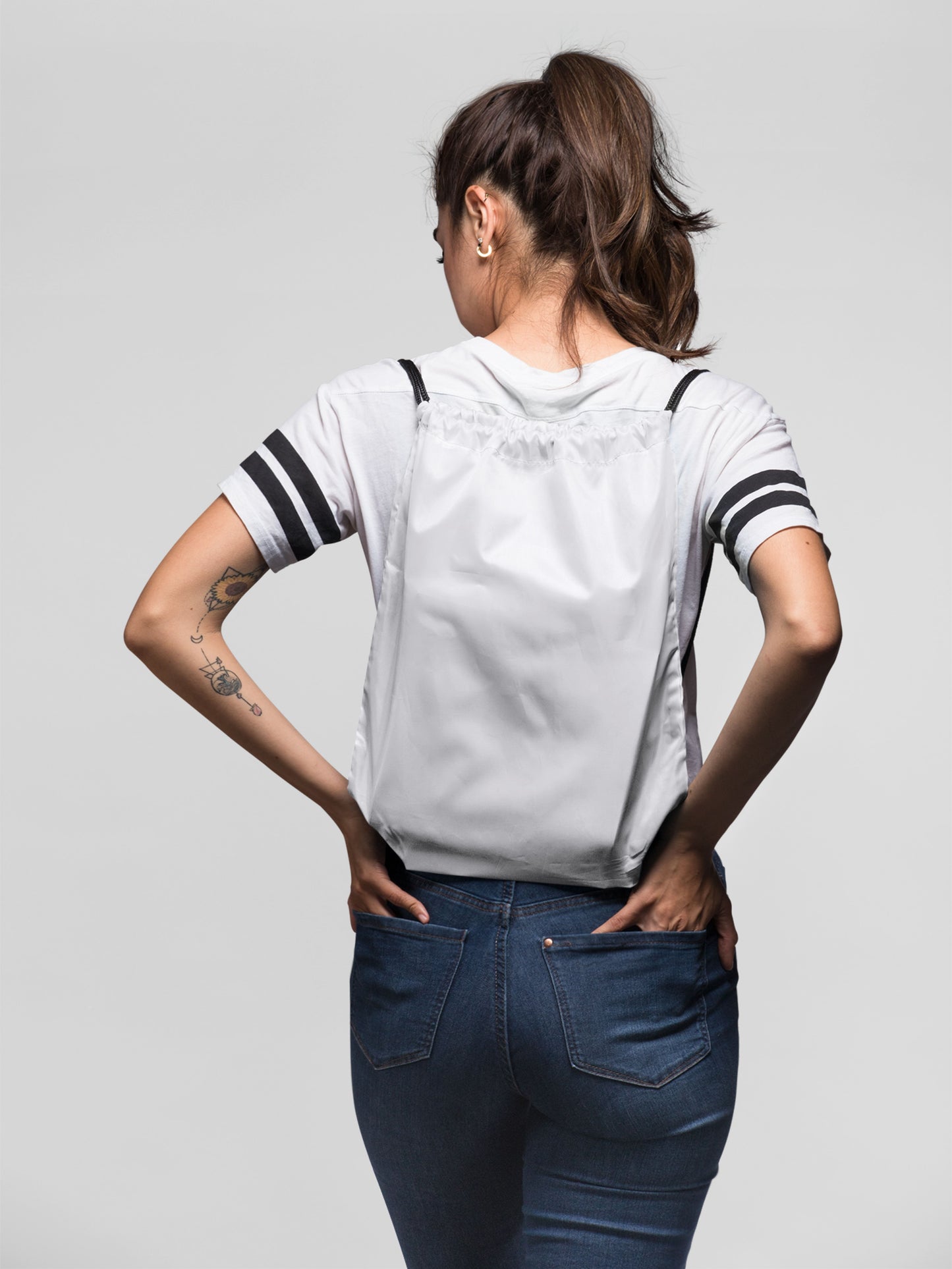 Customised Drawstring Bag | White