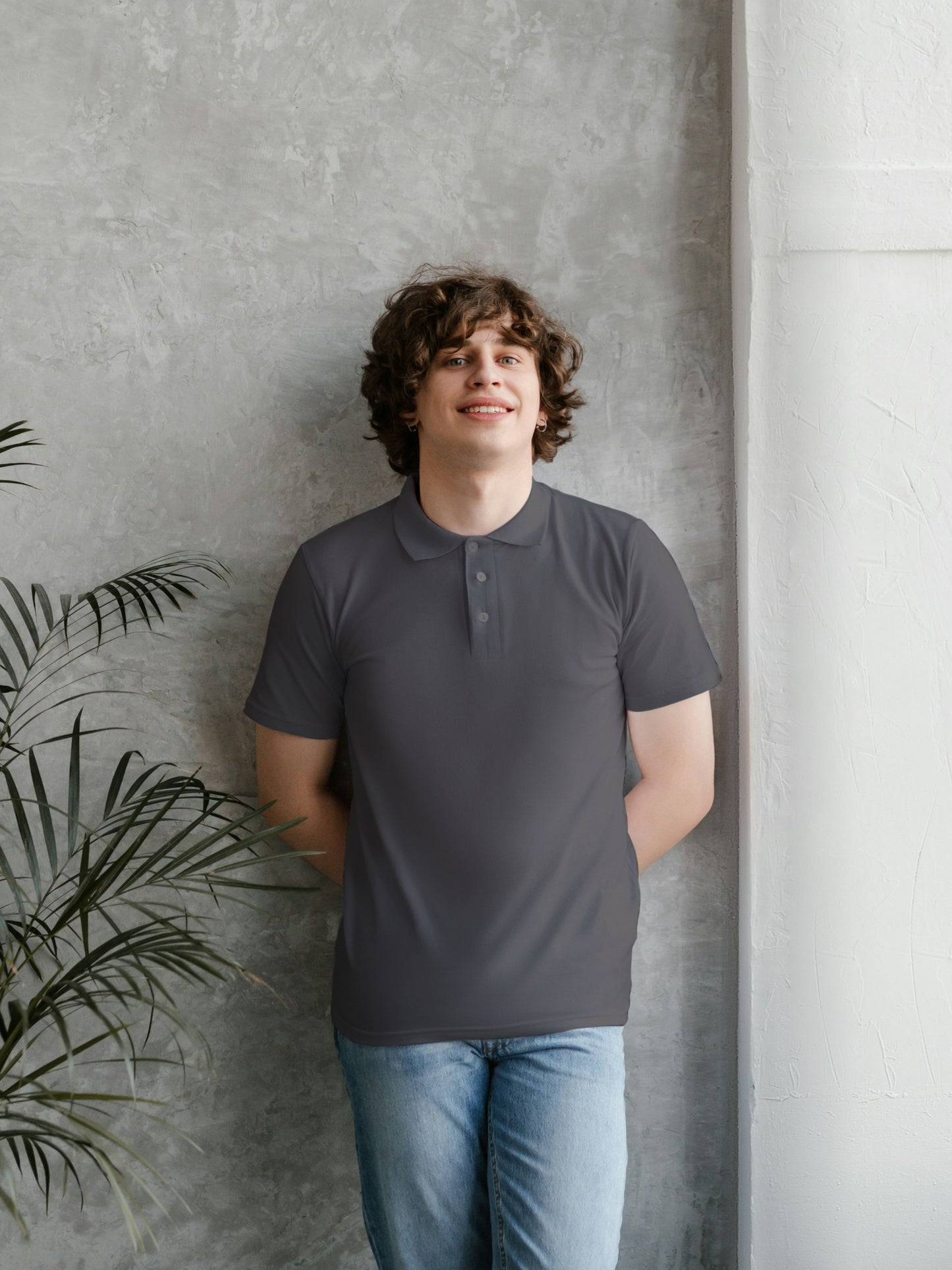 Customised Cotton Polo | Carbon