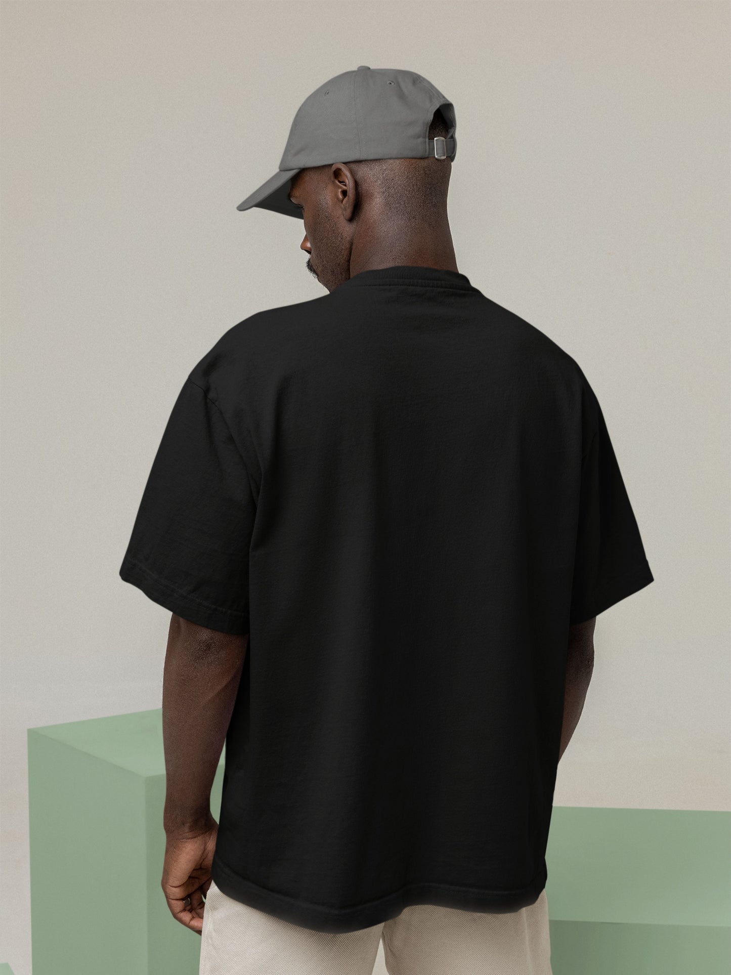 Customised Unisex Oversized T-Shirt | Black