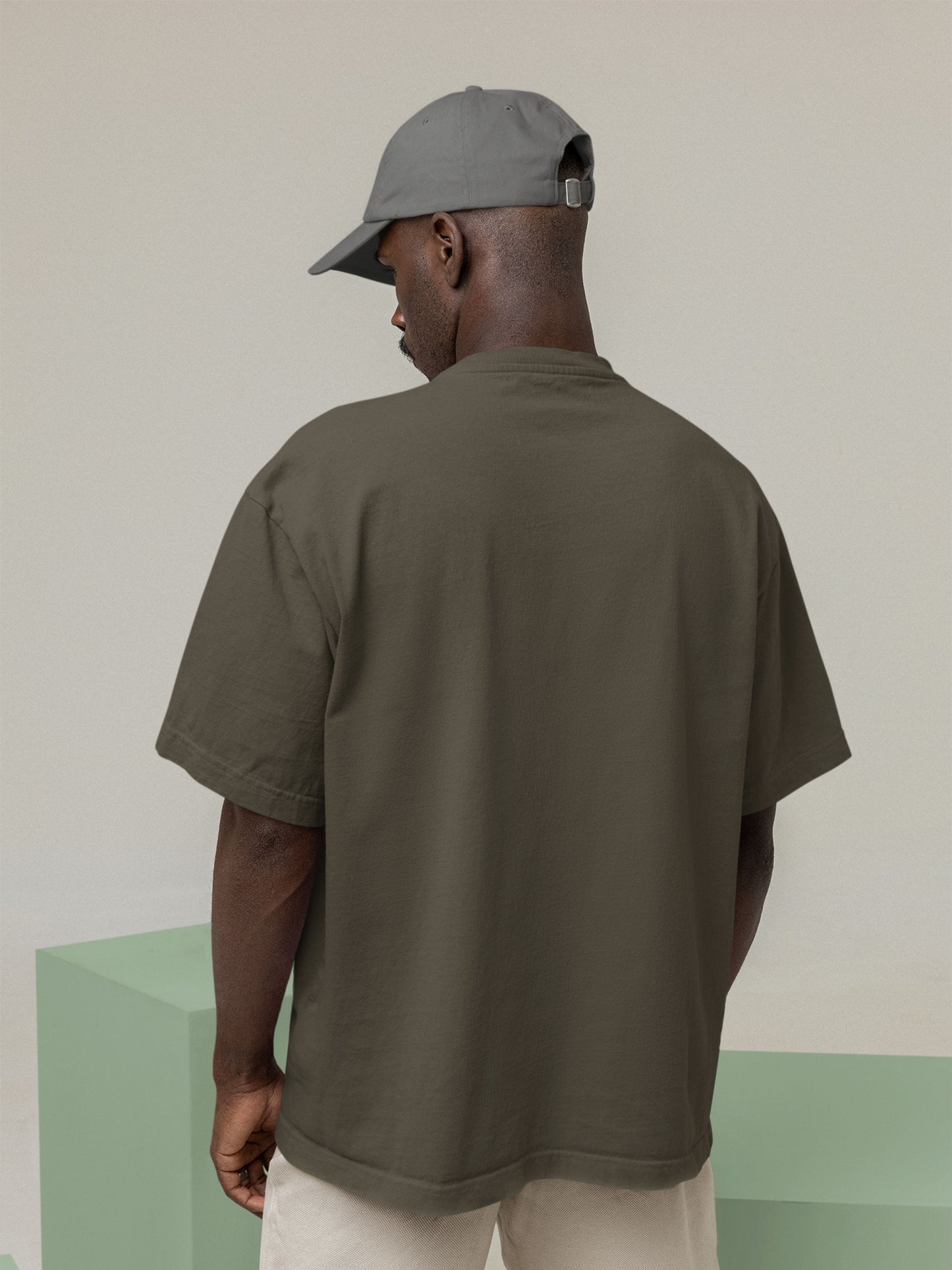 Customised Unisex Oversized T-Shirt | Olive