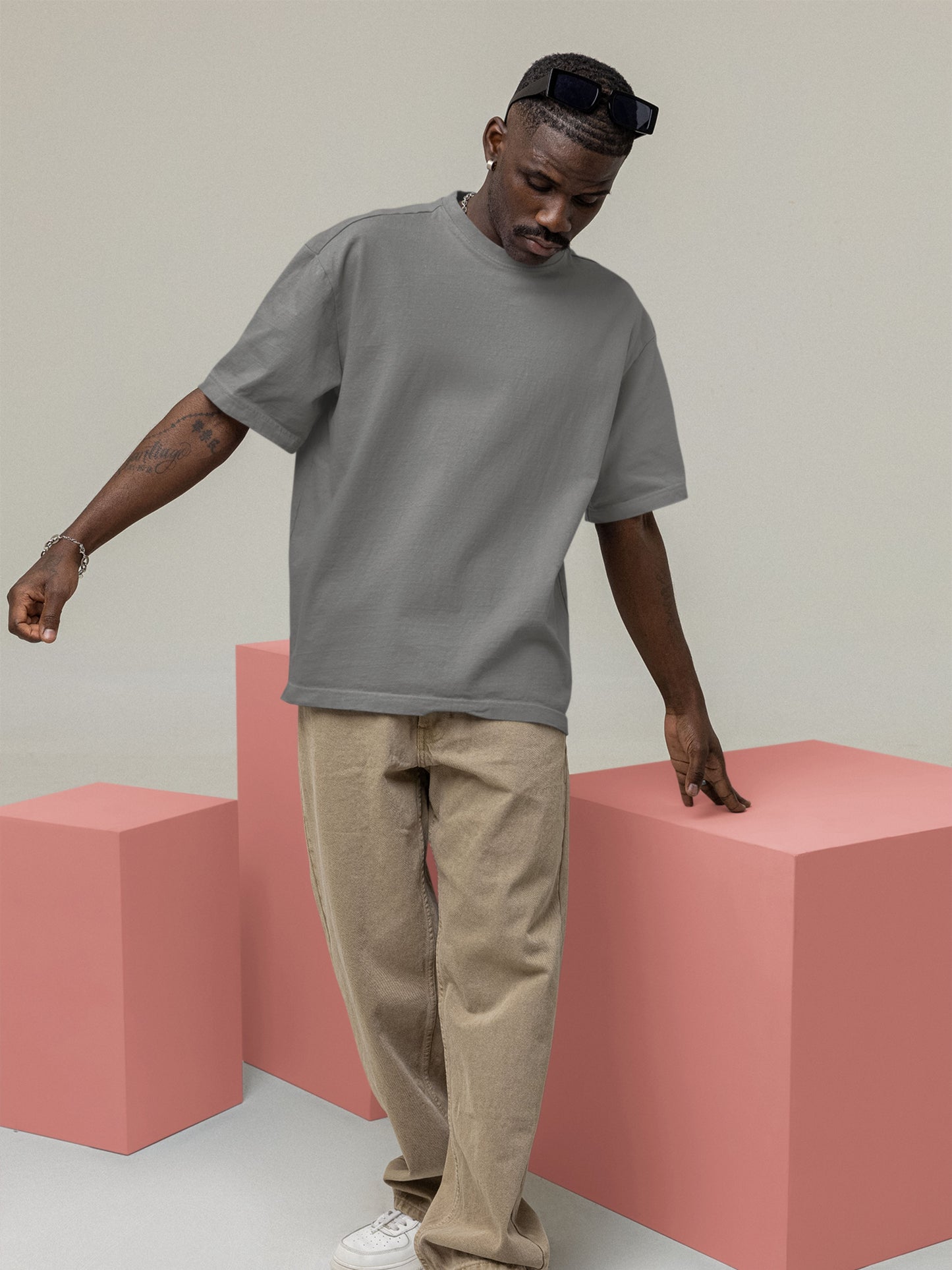 Customised Unisex Oversized T-Shirt | Grey