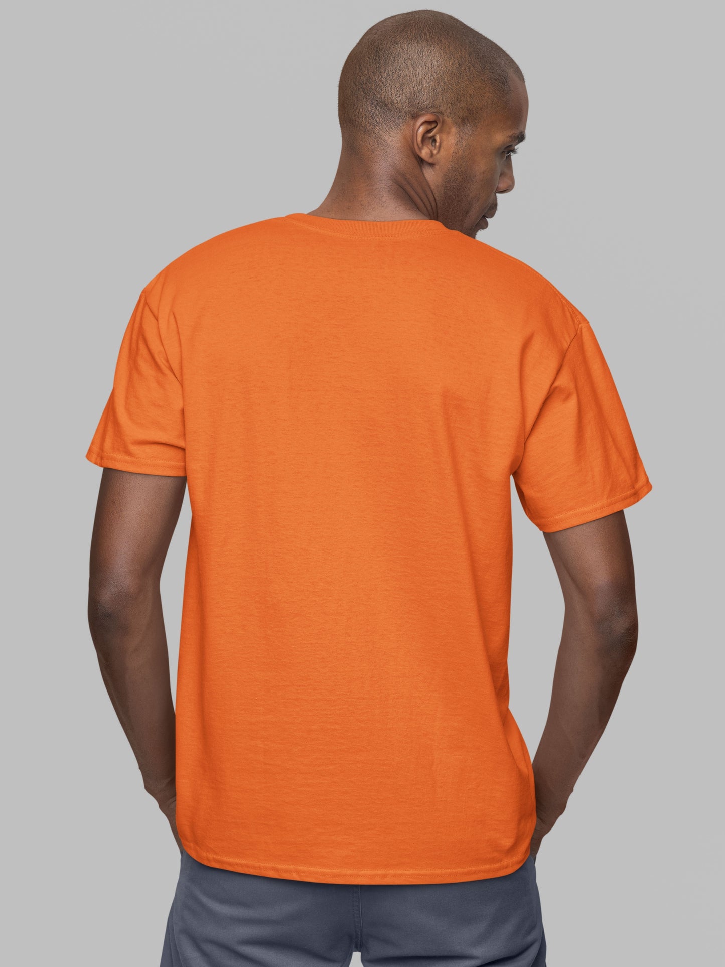 Customised Unisex Cotton T-Shirt | Orange