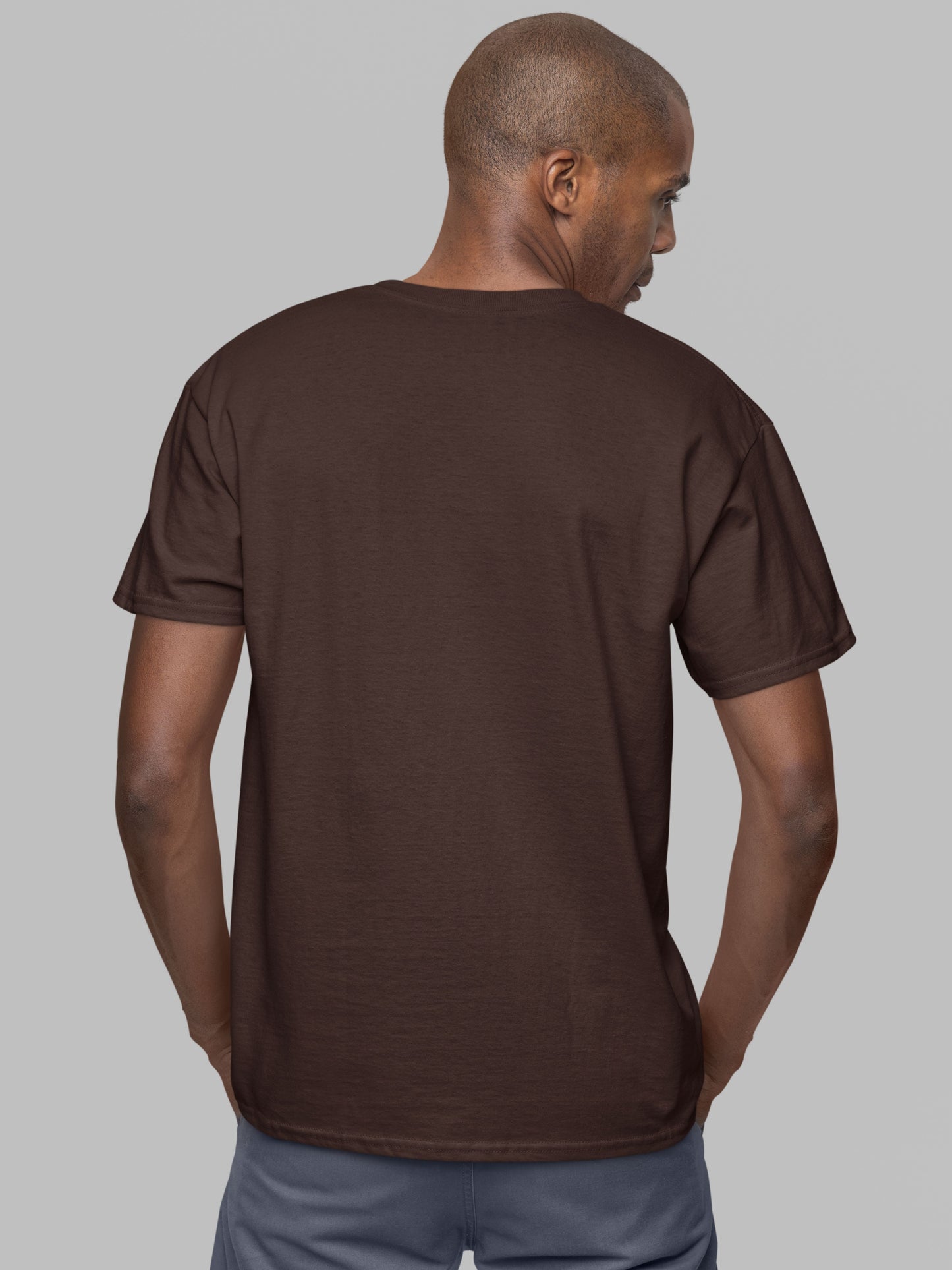 Customised Unisex Cotton T-Shirt | Brown