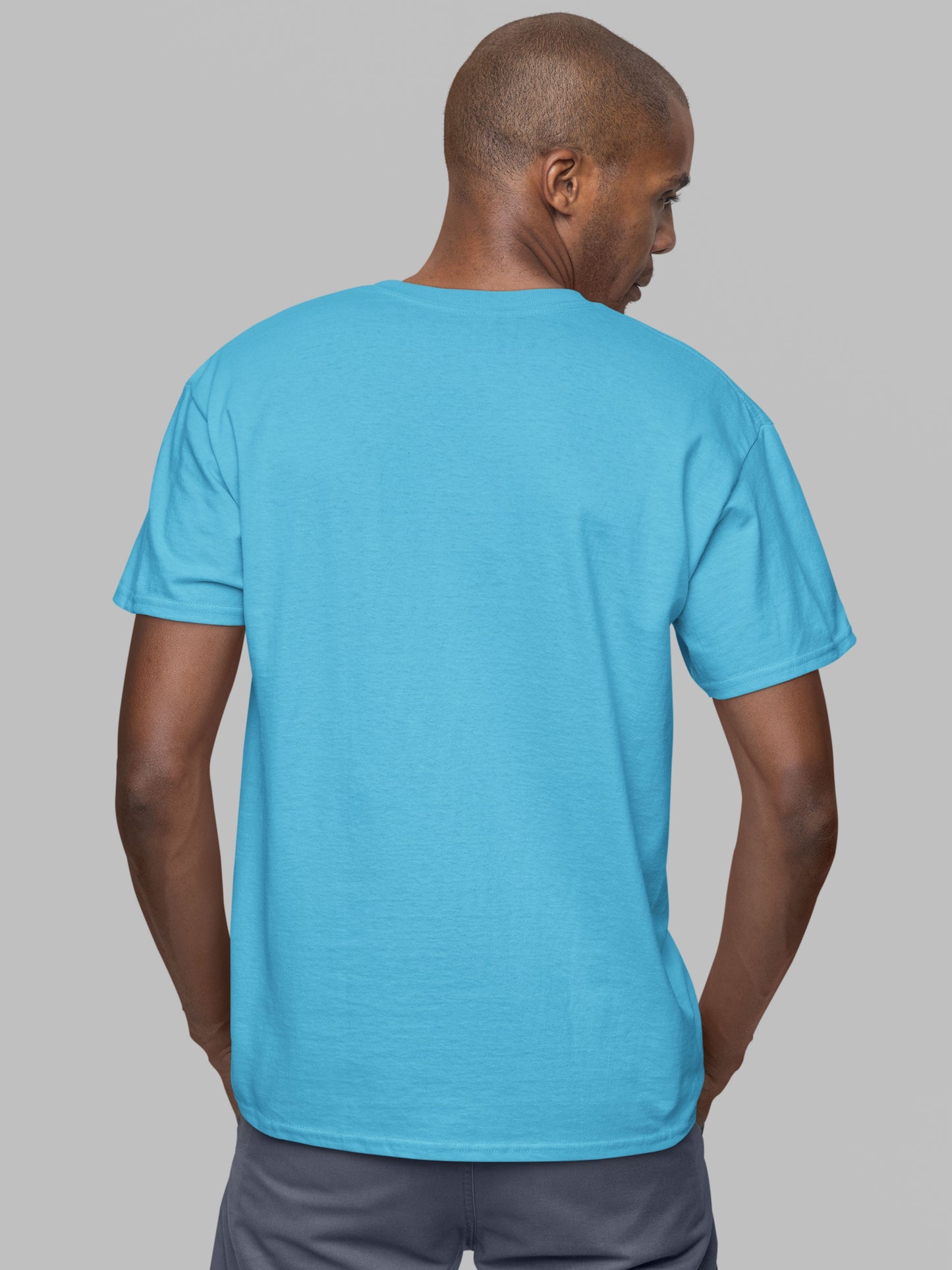 Customised Unisex Cotton T-Shirt | Sky