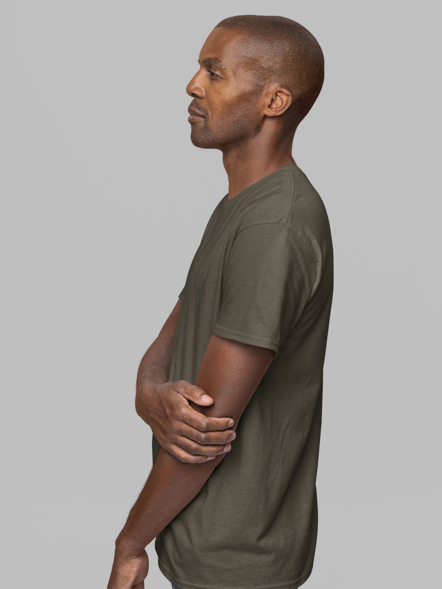 Customised Unisex Cotton T-Shirt | Olive