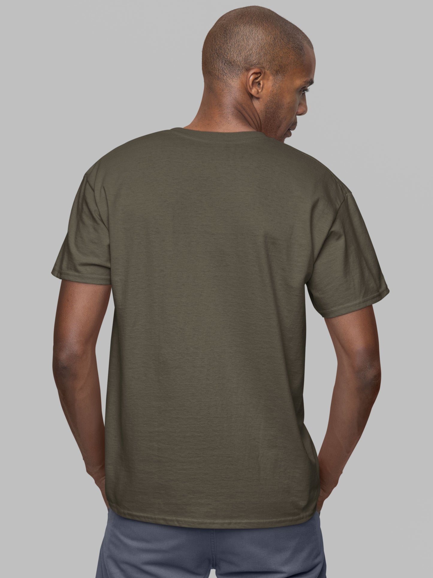 Customised Unisex Cotton T-Shirt | Olive