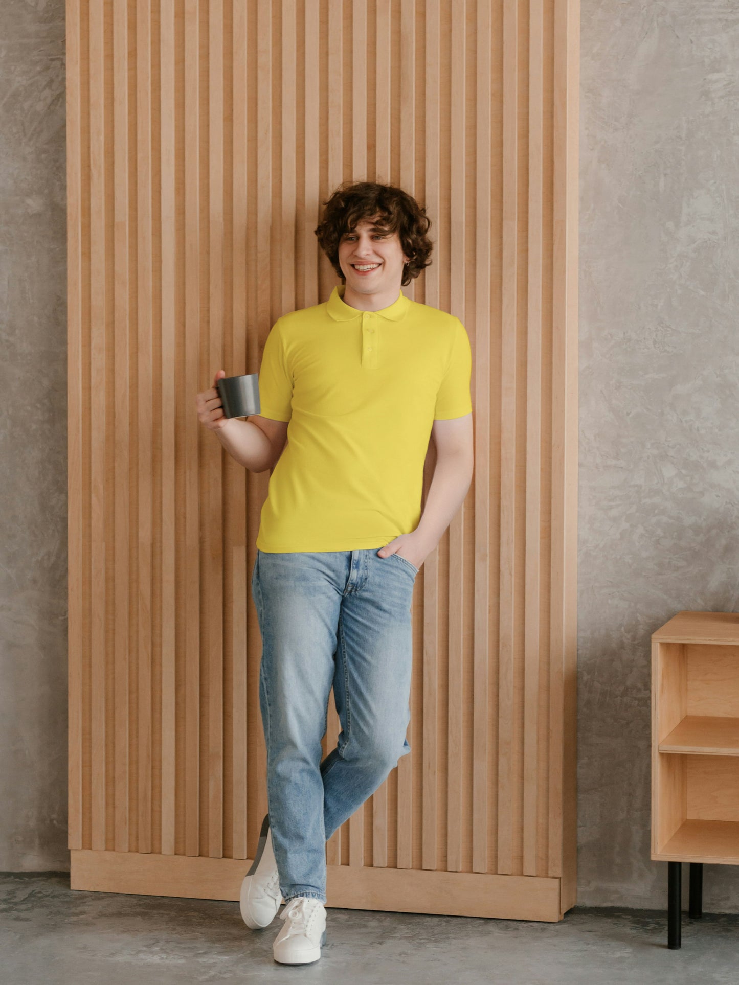 Customised Cotton Polo | Yellow