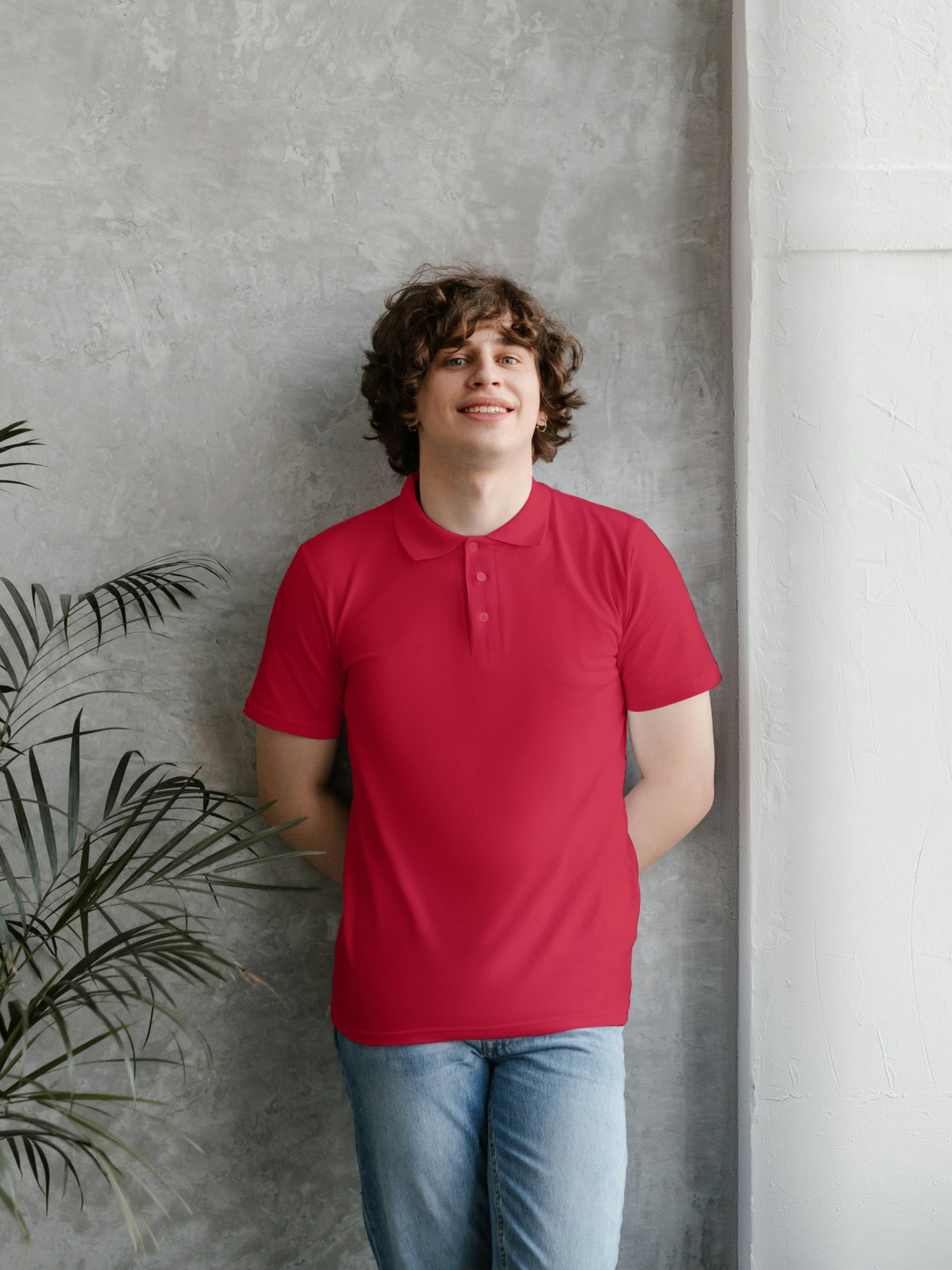 Customised Cotton Polo | Red