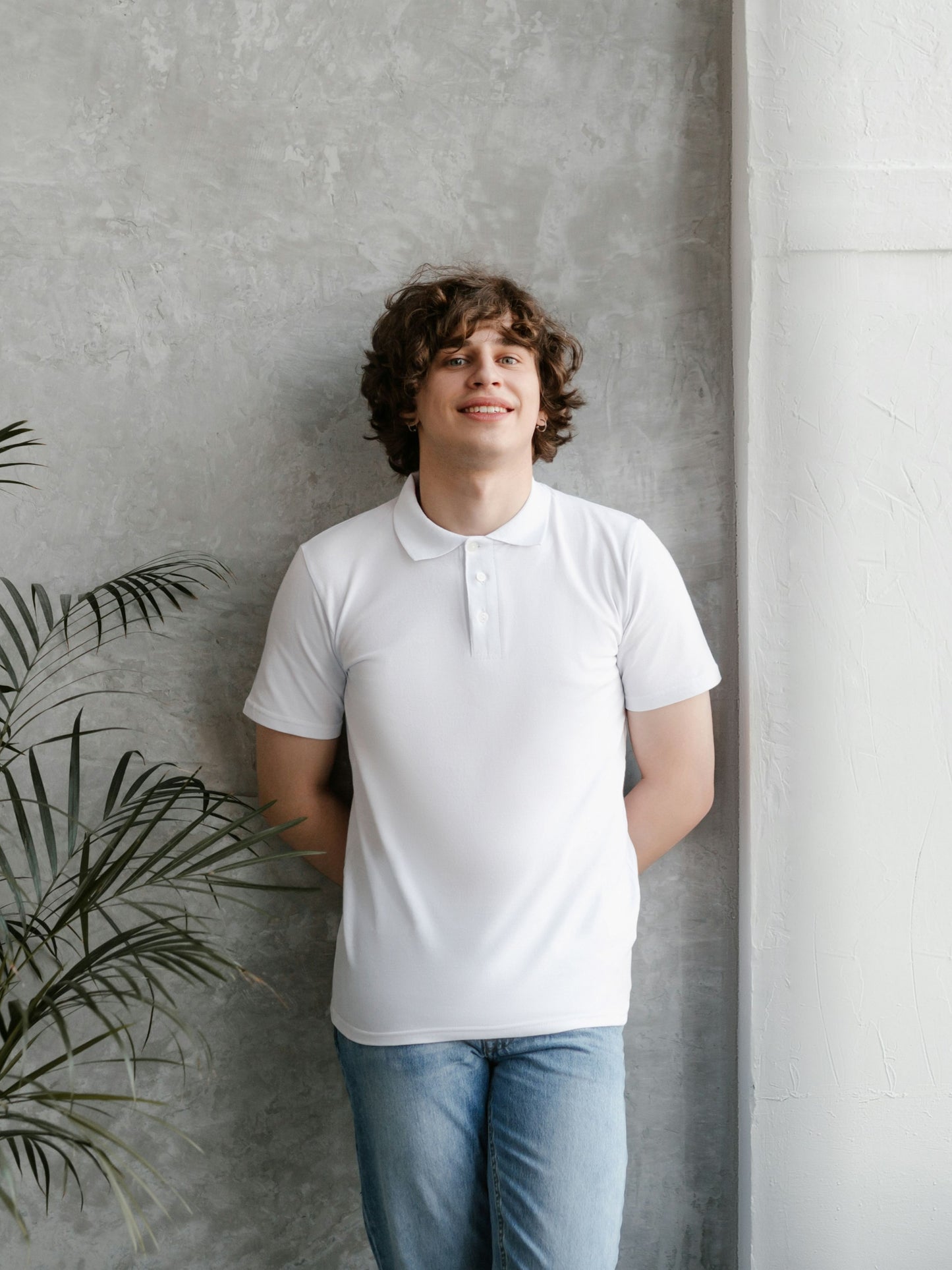 Customised Cotton Polo | White