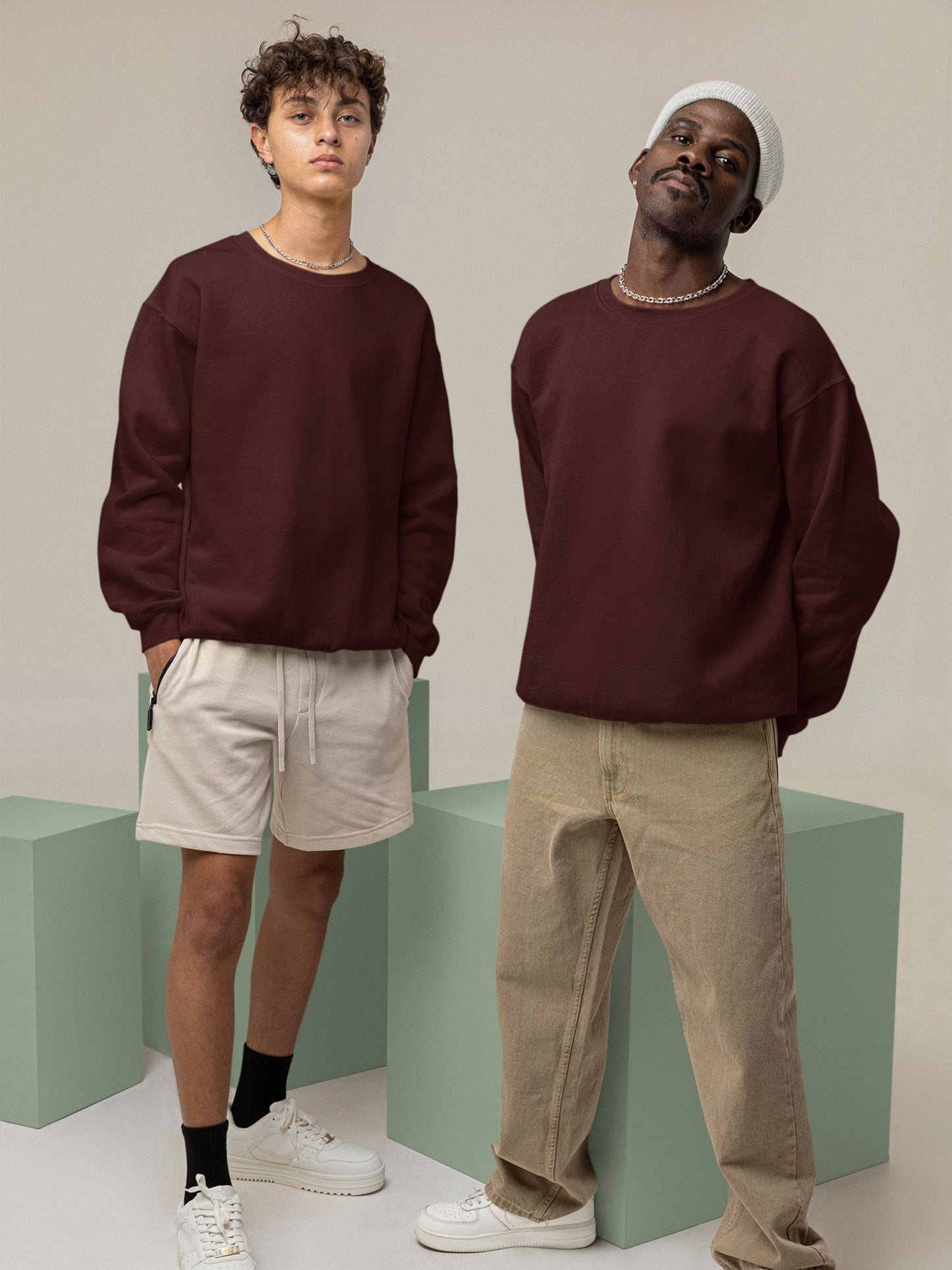 Customised Unisex Sweatshirt | Maroon