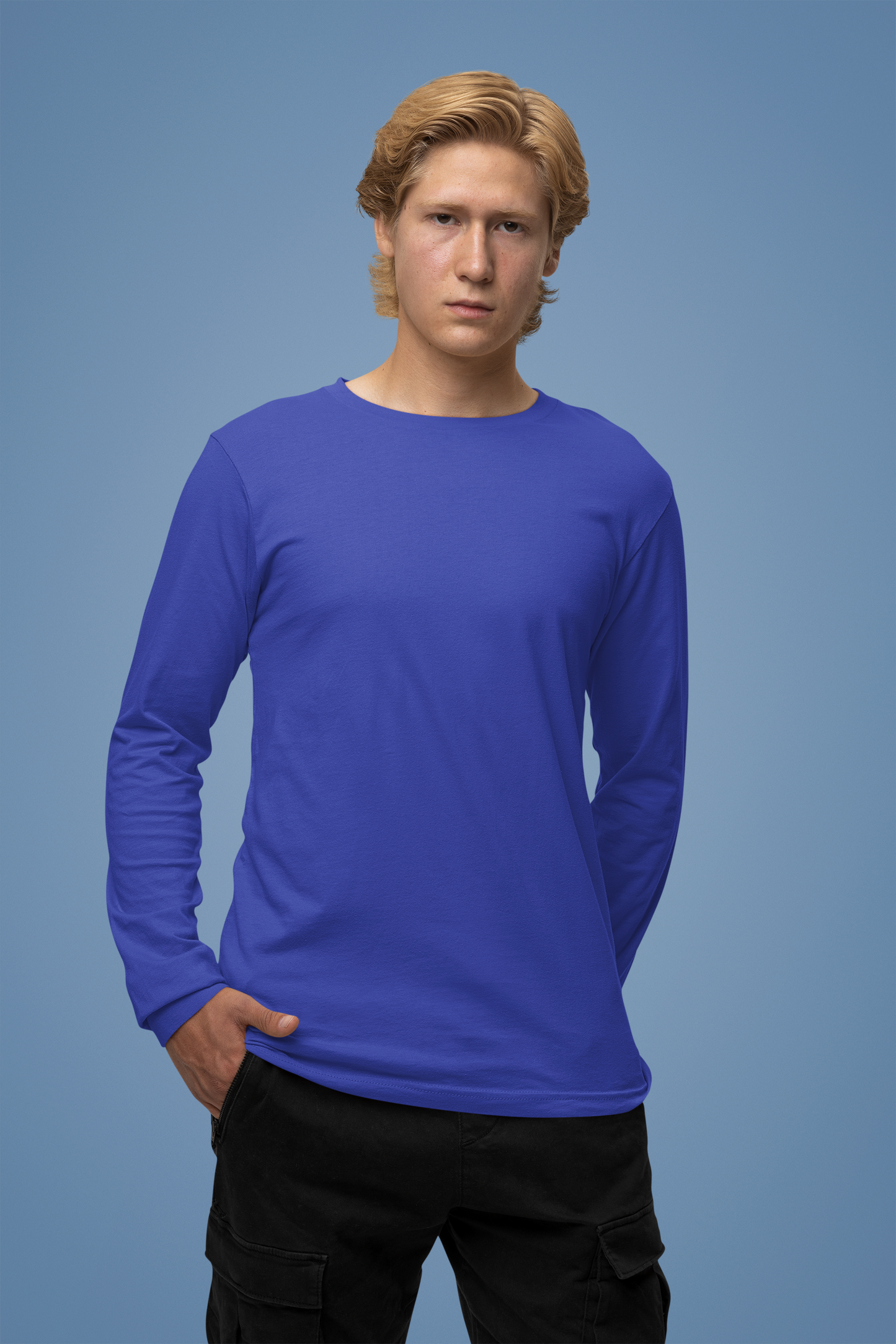 Full-Sleeve T-Shirt | Blue