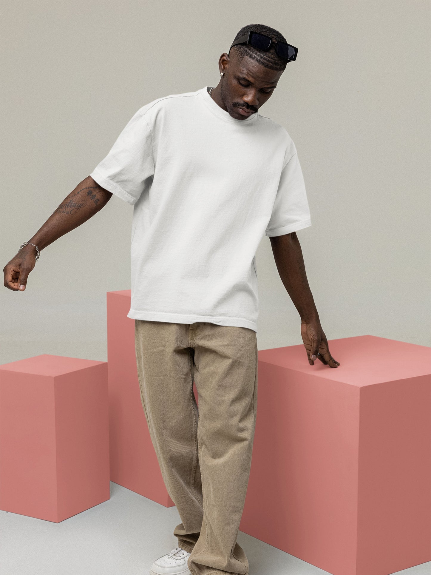 Customised Unisex Oversized T-Shirt | White