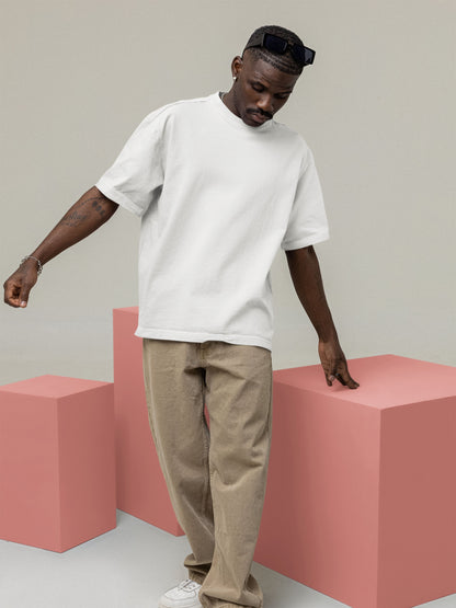 Customised Unisex Oversized T-Shirt | White