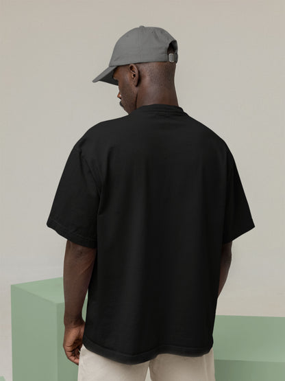 Customised Unisex Oversized T-Shirt | Black