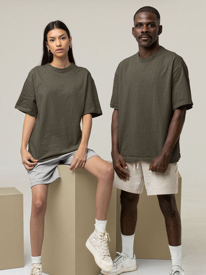 Customised Unisex Oversized T-Shirt | Olive