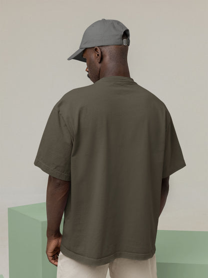 Customised Unisex Oversized T-Shirt | Olive