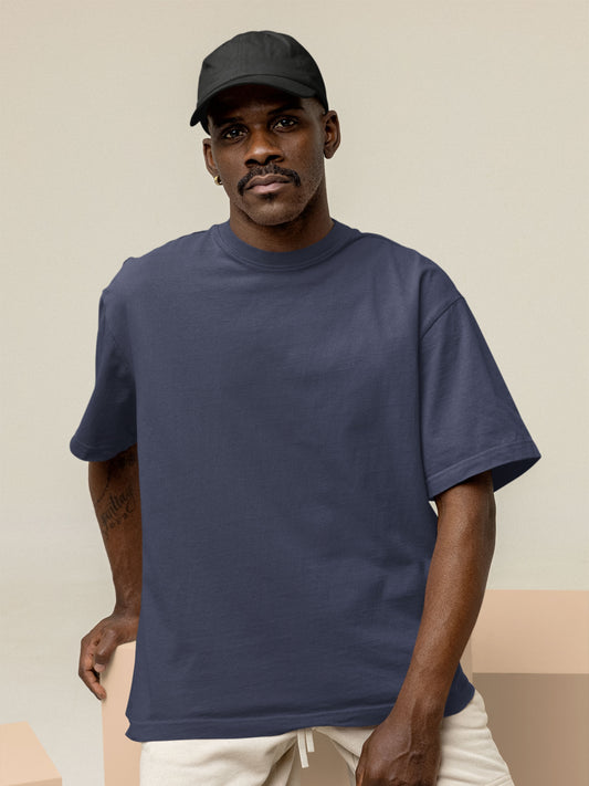 Customised Unisex Oversized T-Shirt | Navy