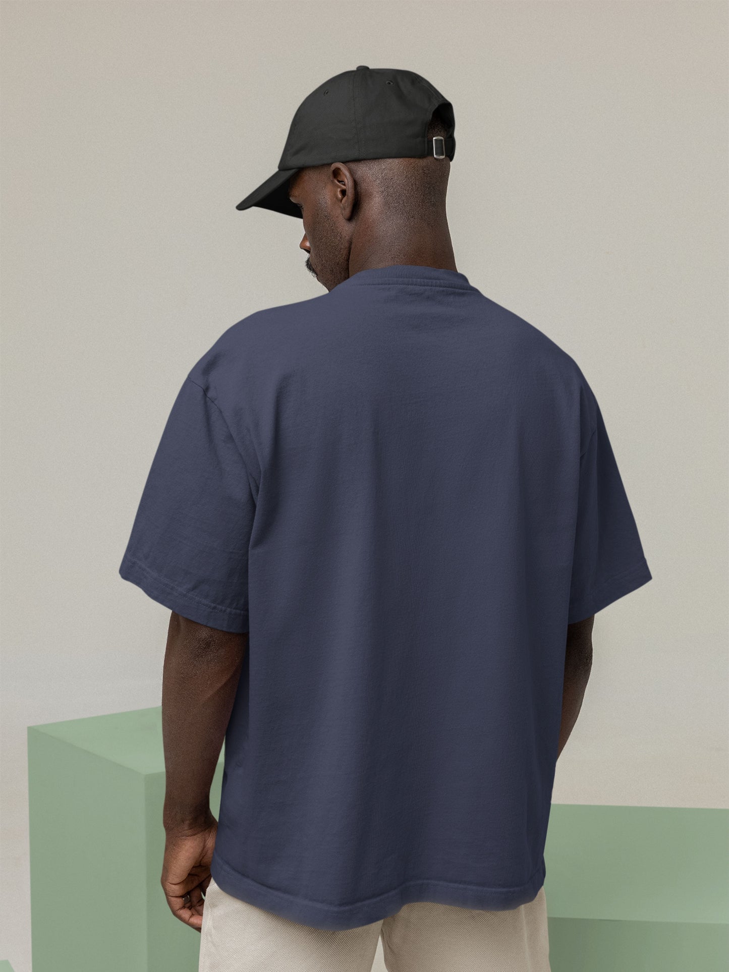 Customised Unisex Oversized T-Shirt | Navy