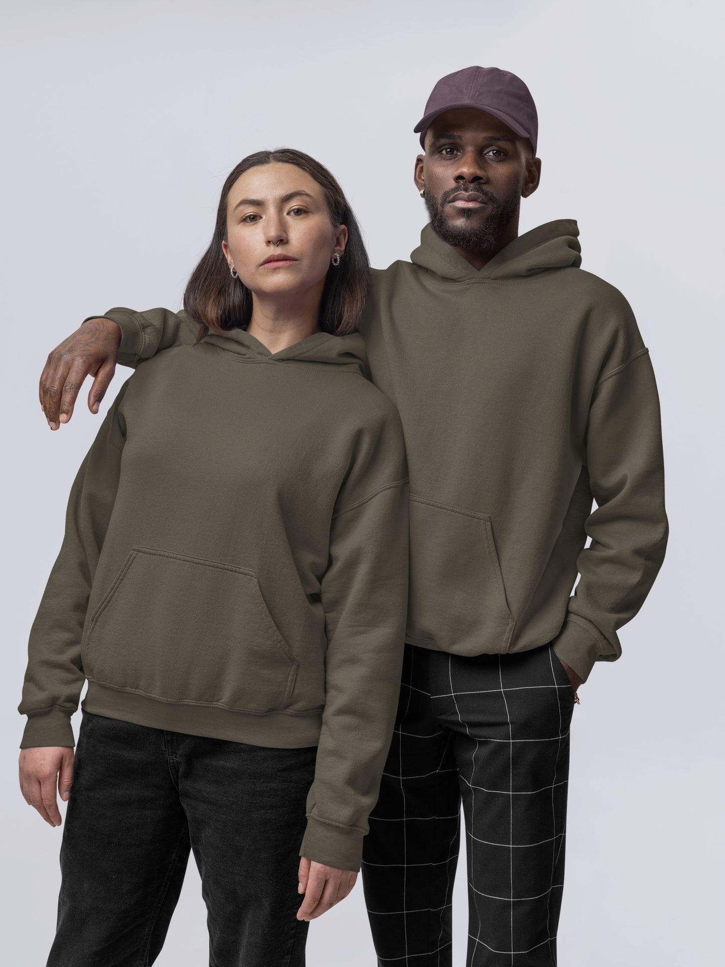 Customised Unisex Hoodie | Olive