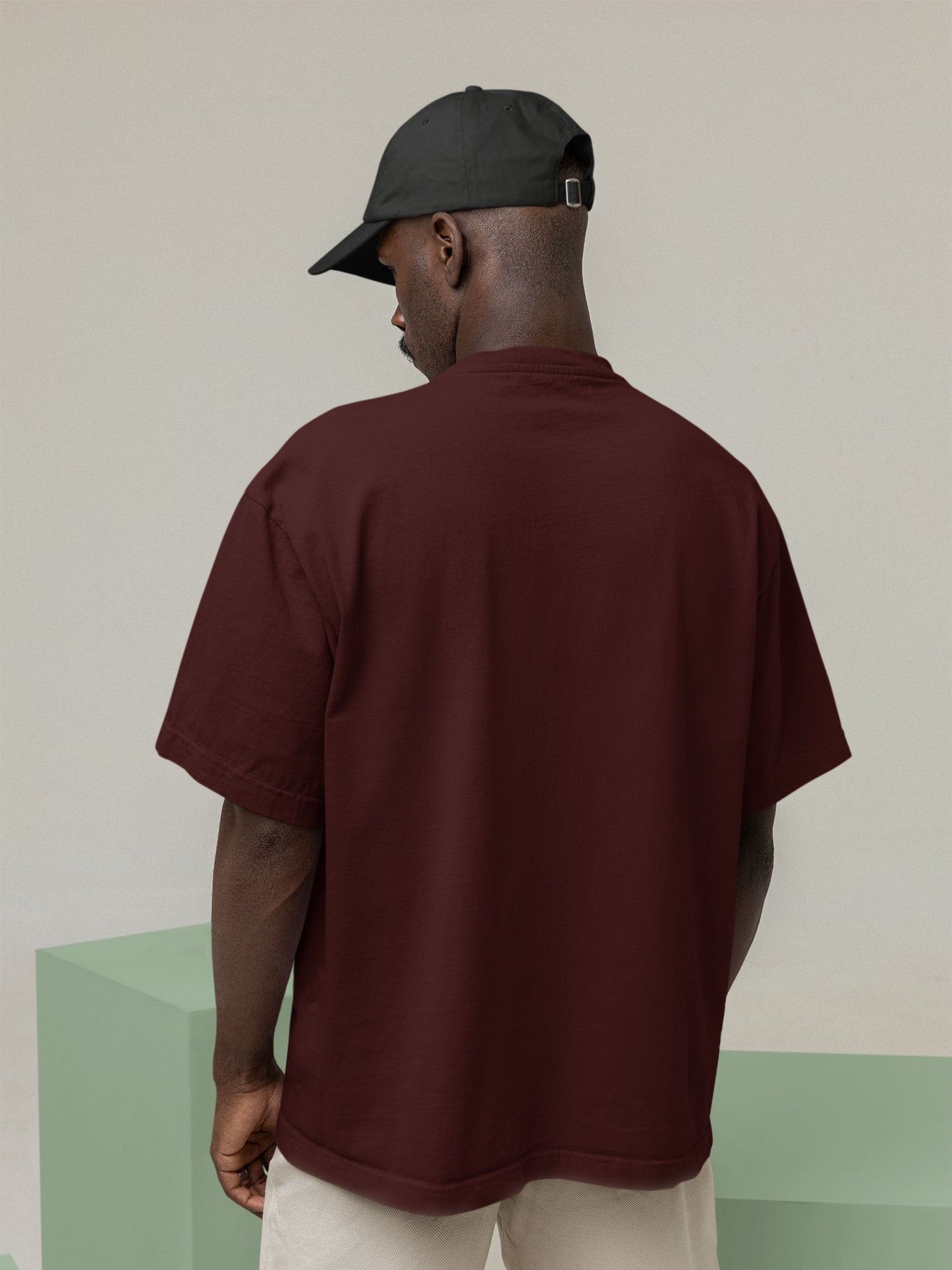 Customised Unisex Oversized T-Shirt | Maroon