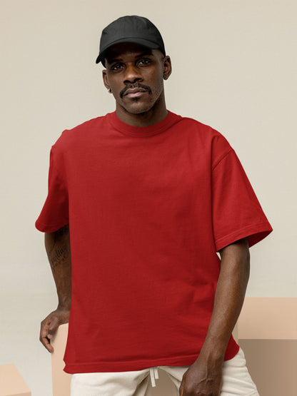 Customised Unisex Oversized T-Shirt | Red