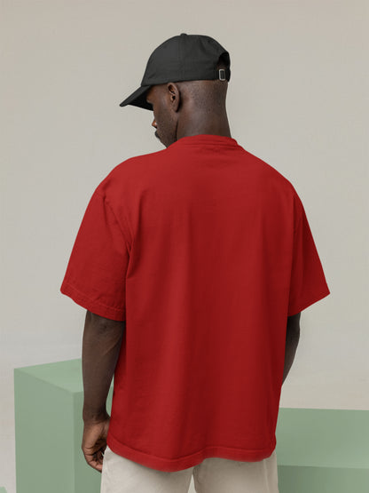 Customised Unisex Oversized T-Shirt | Red