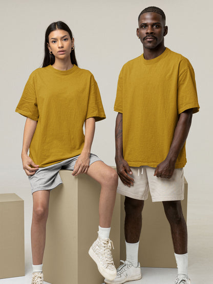 Customised Unisex Oversized T-Shirt | Yellow