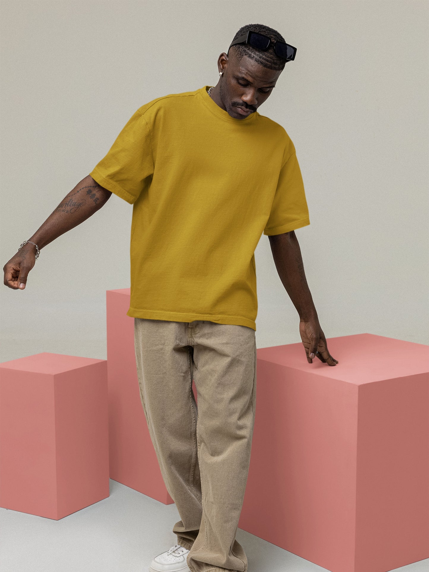Customised Unisex Oversized T-Shirt | Yellow