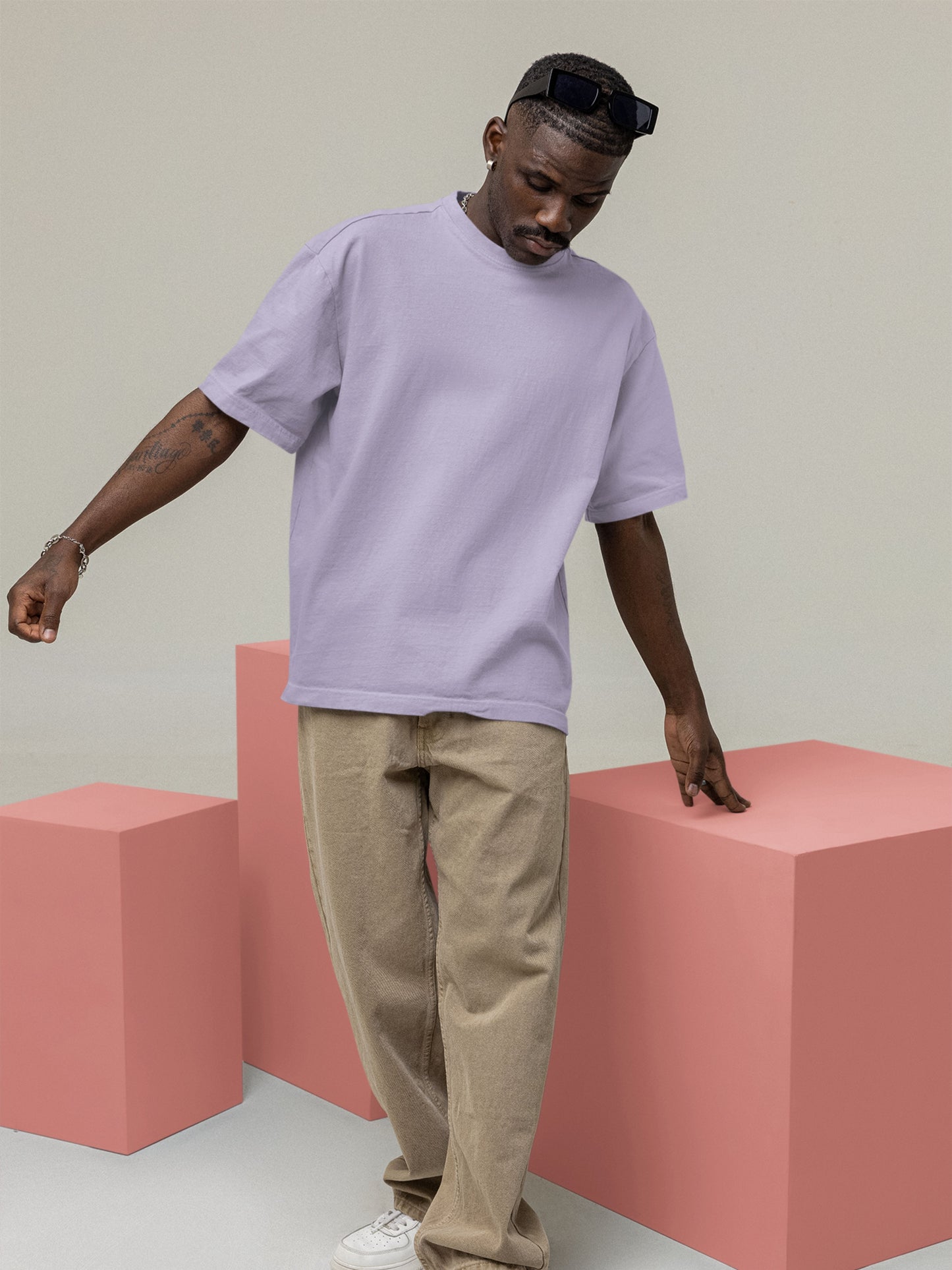 Customised Unisex Oversized T-Shirt | Lavender