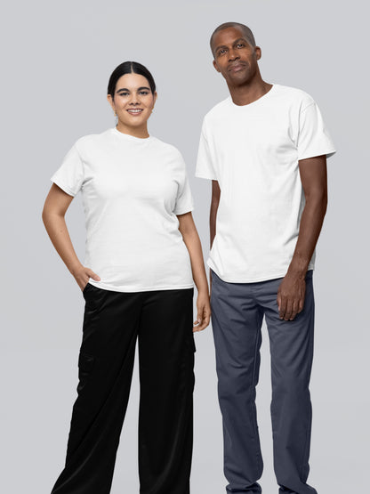 Customised Unisex Cotton T-Shirt | White