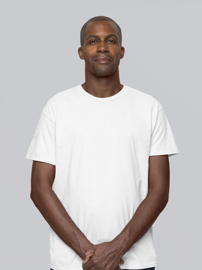 Customised Unisex Cotton T-Shirt | White