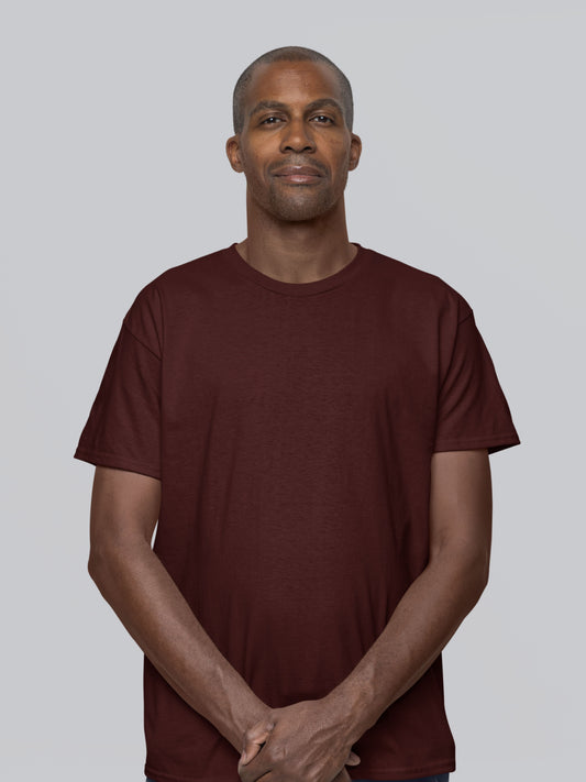 Customised Unisex Cotton T-Shirt | Maroon