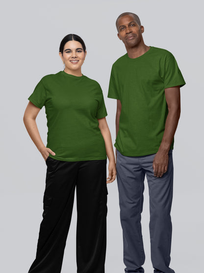 Customised Unisex Cotton T-Shirt | Green