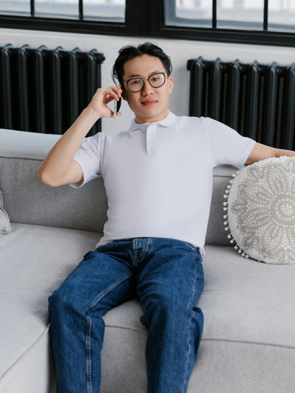 Customised Cotton Polo | Grey