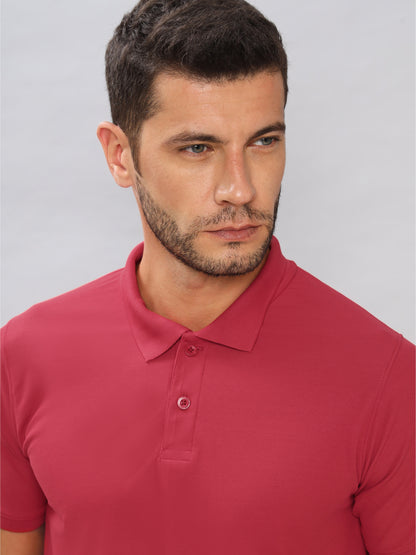 Customised Pique Polo | Red