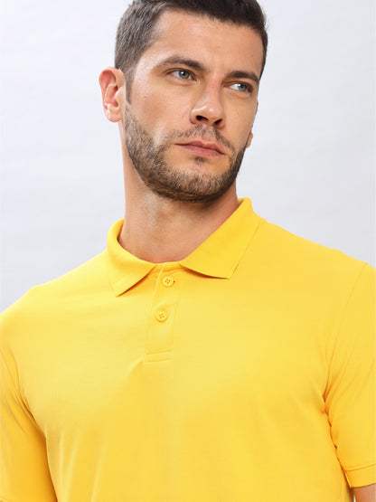 Customised Pique Polo | Yellow