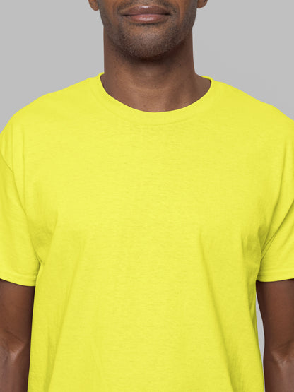 Customised Unisex Cotton T-Shirt | Yellow