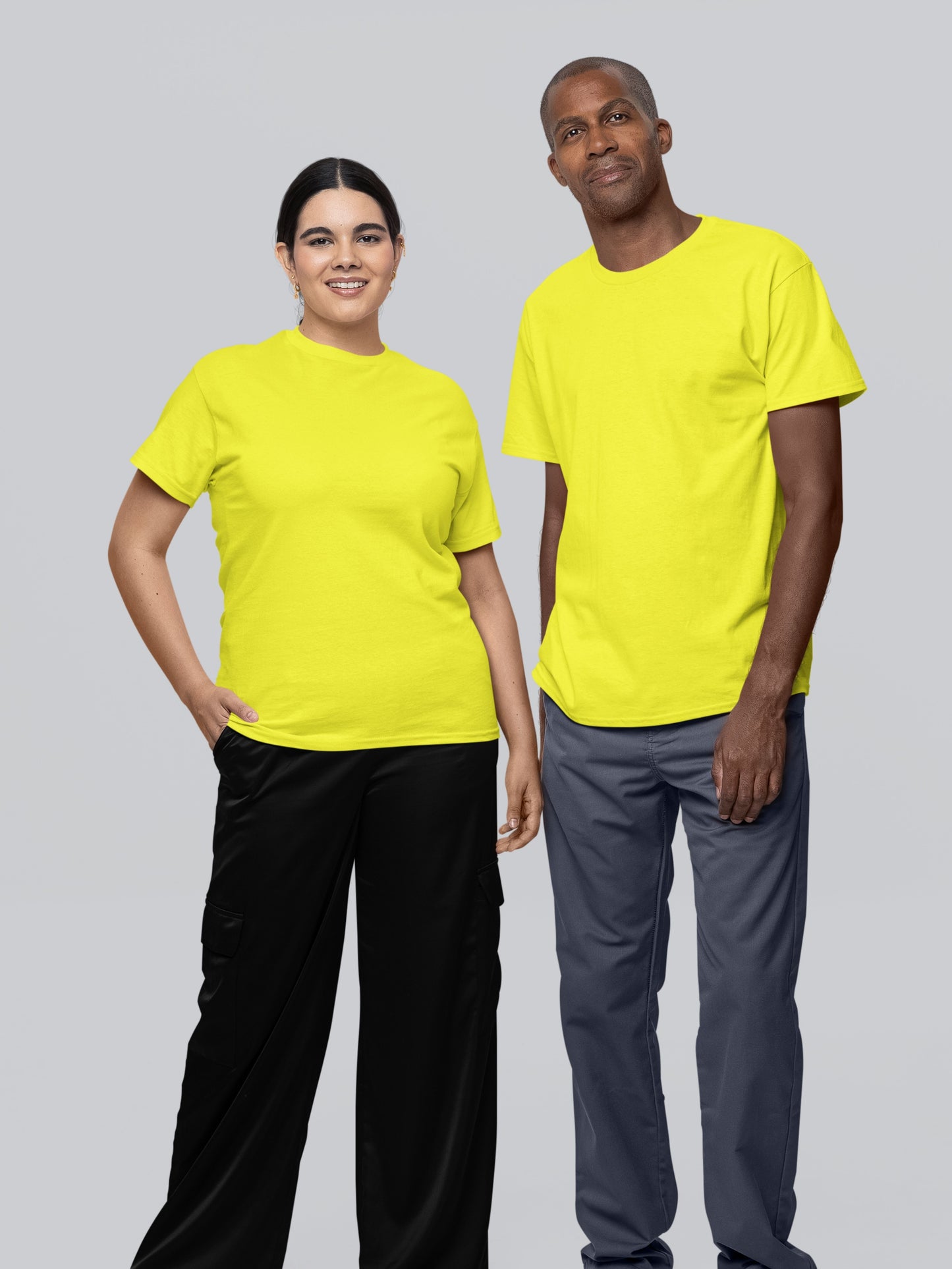 Customised Unisex Cotton T-Shirt | Yellow