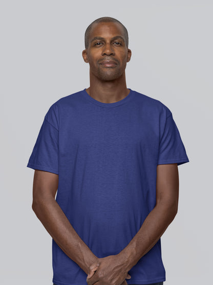 Customised Unisex Cotton T-Shirt | Navy