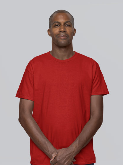 Customised Unisex Cotton T-Shirt | Red