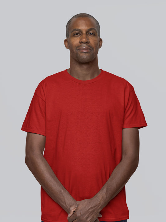 Customised Unisex Cotton T-Shirt | Red