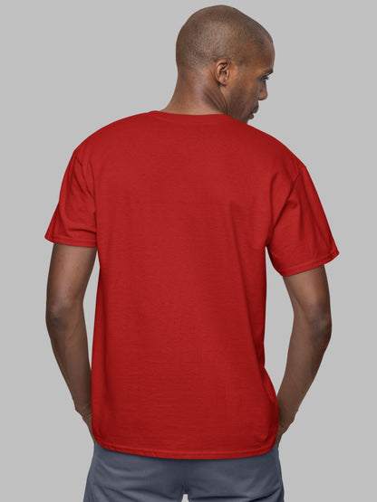 Customised Unisex Cotton T-Shirt | Red
