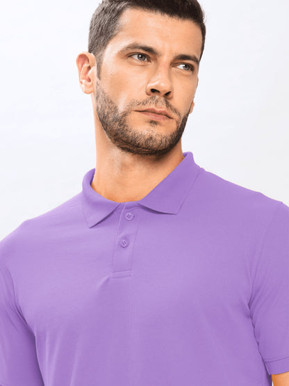 Customised Pique Polo | Violet