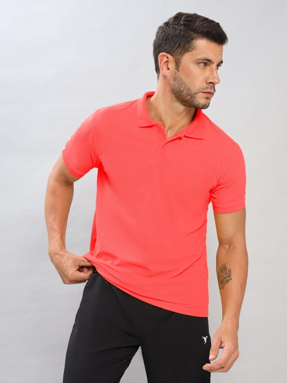 Customised Pique Polo | Coral