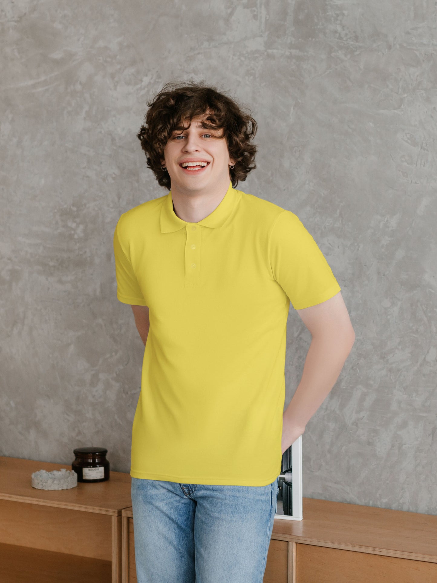 Customised Cotton Polo | Yellow