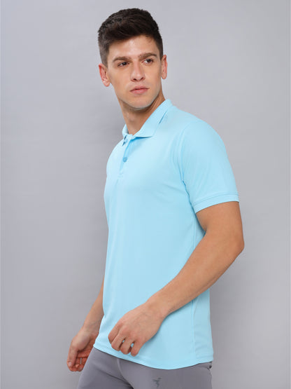 Customised Pique Polo | Sky