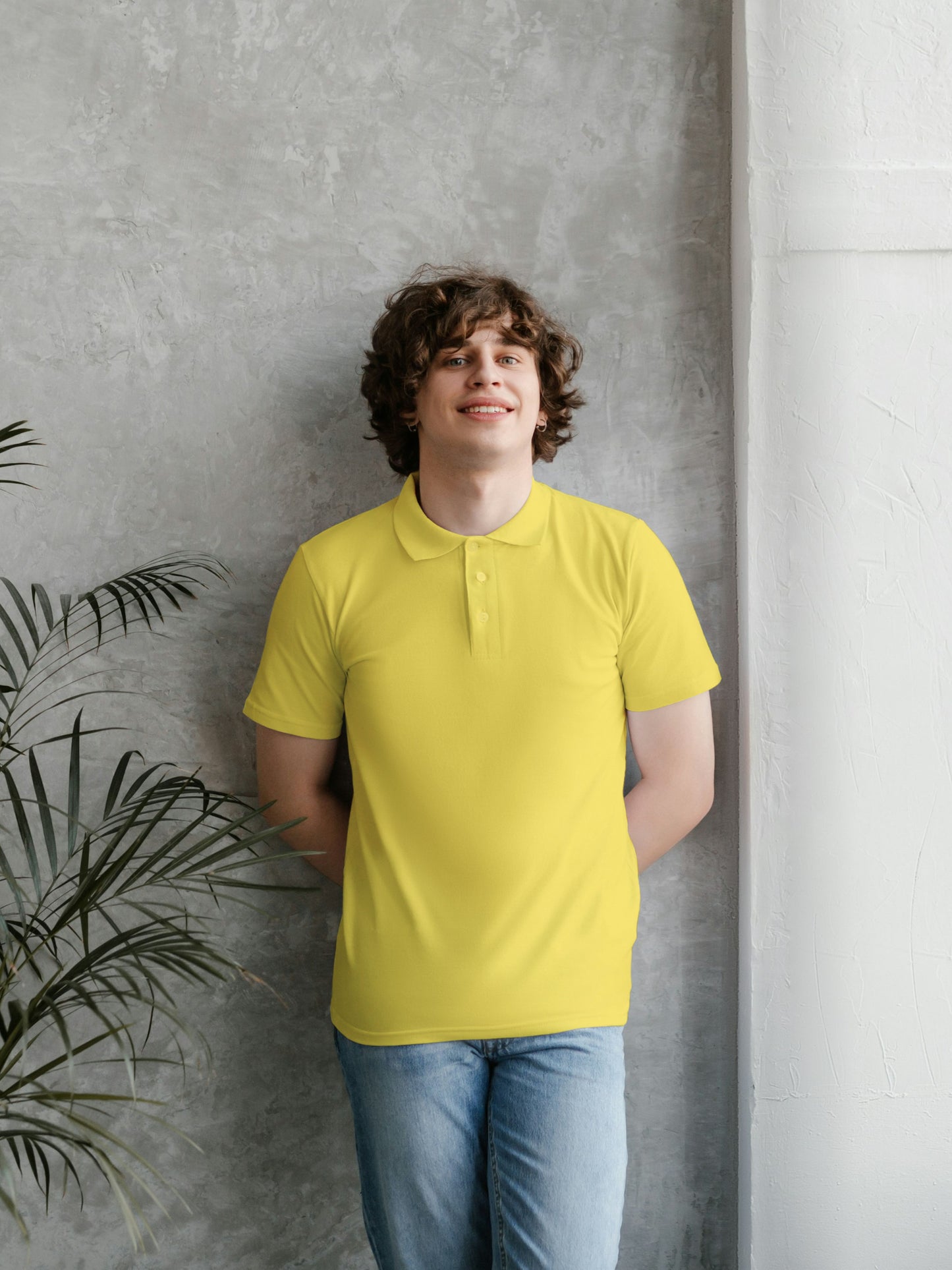 Customised Cotton Polo | Yellow