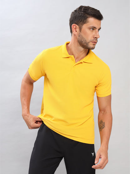 Customised Pique Polo | Yellow