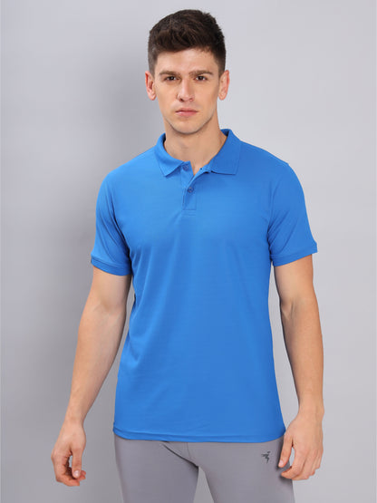 Customised Pique Polo | Blue