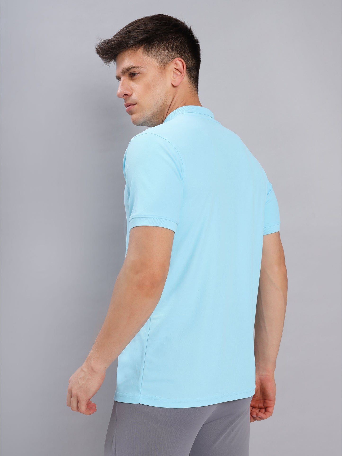 Customised Pique Polo | Sky